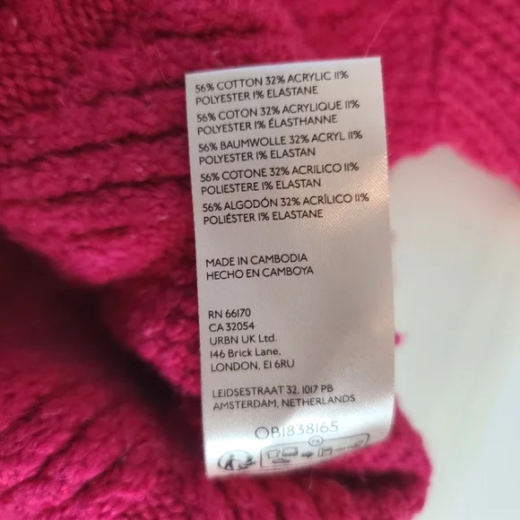 Anthropologie Maeve The Tillie V-Neck Cableknit Pullover Sweater in Pink - Picture 7 of 10